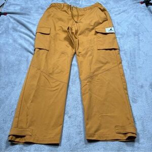 Jordan Essentials Utility Pants Mens XXL Chutney Yellow Cargo Y2K DQ7342-712